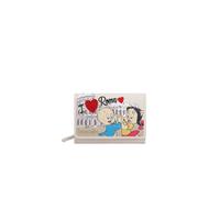 Braccialini - Portafoglio donna piccolo in simil pelle stampa Potky pig e Petuni