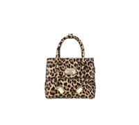 Braccialini Sara Borsa a mano in pelle dalla silhouette compatta e femminile. La struttura rigida e il design essenziale sono impreziositi da dettagli dorati come la placchetta logo frontale. Dotata