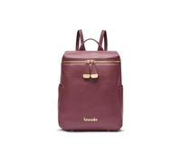 Braccialini Sara Questo zaino in pelle di colore bordeaux è l’accessorio ideale per accompagnarti in ogni momento della giornata. Dotato di una comoda chiusura con zip, due ampie tasche laterali e di