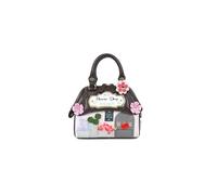 Braccialini Shape Borsa a mano in pelle con doppi manici e tracolla regolabile e removibile, pensata per un uso versatile e quotidiano. Il design prende ispirazione da una romantica boutique di fiori,