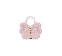 Braccialini Temini Borsa a mano in pelle a forma di farfalla, con doppi manici e tracolla regolabile e removibile. Un modello dalla costruzione semirigida che conquista al primo sguardo grazie alla