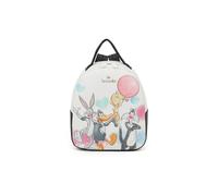 Braccialini Beth Lt Zaino con spallacci regolabili per il massimo comfort e versatilità. La stampa frontale celebra l’iconico universo dei Looney Tunes con Bugs Bunny, Daffy Duck, Titti e Silvestro: