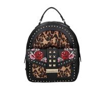 BRACCIALINI Zaino donna Rock in ecopelle nero Dimensioni borsa: Media