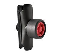 Braccio a doppia presa composito da 9 cm per base a sfera da 2,5 cm, resistente all'usura, base per moto, braccio a doppia presa
