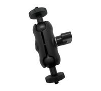 Braccio a doppia testa a sfera con 360 gradi 1/4 "Vite a sfera Mount Per fotocamera morsetto Monitor Luce Video Microfono Treppiede Alluminio Camera Mount Per Azione