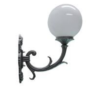 Braccio a muro Foglia30 con globo per giardino applique lampada esterno