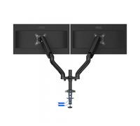 Braccio aoc ad110dx a gas per 2 monitor fino a 31,5" vesa 75x75/100x100 360Â° usb 3.0 usb-c