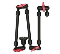 Braccio Articolato Regolabile, Supporto per Braccio Magico da 31 Pollici / 78 Cm Asta di Prolunga Regolabile con Rotazione a 360 Gradi con Viti da 1/4 Pollici e 3/8 Pollici, per