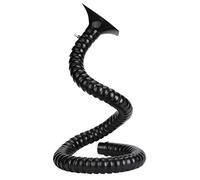 Braccio aspiratore Industriale, Tubo Flessibile da 2" e 3" con Cappuccio, Regolabile a 360° per aspirazione in Officina, Saldatura e Laboratorio (Nero, 75 mm-150 cm)