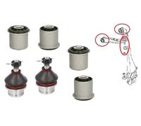 Braccio comando superiore anteriore boccole wishbone giunti sferici per Nissa...