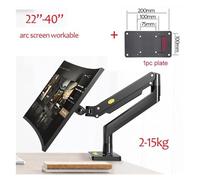 Braccio con molla a gas G40 Supporto for monitor da tavolo con schermo da 22-40 pollici Rotazione a 360 gradi Schermo curvo da 3-15 kg/schermo ultra ampio/schermo piatto USB(WITH 200X100)