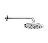 Braccio con Soffione Tondo Ottone Cromato Oki Ø 200 Monogetto Bossini