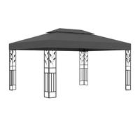 Vidaxl - Gazebo con Tetto Doppio 3x4 m Antracite
