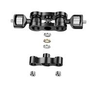 Braccio del supporto del metallo 360 teste a sfera doppie di rotazione di grado 1/4" supporto della vite per la macchina fotografica e l'attrezzatura di illuminazione