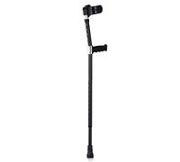Braccio di ascella a ascella in alluminio portatile in lega retrattile gomiti Walker regolabile, nero è così gentile