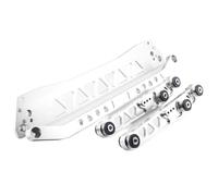 Braccio di comando Supporto del telaio ausiliario posteriore in alluminio billet controllo inferiore adatto per Honda Civic EG 92-95(Silver)