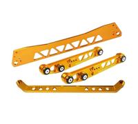 Braccio di comando Supporto del telaio ausiliario posteriore in alluminio billet controllo inferiore adatto per Honda Civic EG 92-95(Gold)