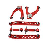 Braccio di controllo inferiore in alluminio + kit di campanatura anteriore e posteriore compatibile con Honda Civic 1996-2000