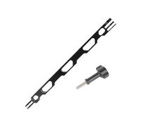 Braccio di estensione in lega di alluminio per supporto della fotocamera, interfacce a 2 poli, perfetto per motociclismo, equitazione, avventura, smorzamento del pulsante, bastone per selfie