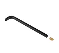 Braccio di estensione per soffione doccia, Braccio nero opaco 30CM-40CM Supporto da parete in ottone massiccio for cielo utilizzare con testa universale(Matt Black-400mm)