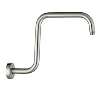 Braccio di estensione per soffione doccia da 10,2 cm, costruito per resistenza e resistenza utilizzando acciaio inossidabile di grado marino e rivestimento nero opaco (3)