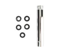 Braccio di prolunga per soffione doccia, prolunga per braccio doccia, prolunga per soffione doccia, accessorio da bagno tubo di prolunga tondo in acciaio inossidabile, cromato