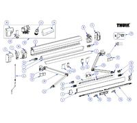 Braccio di supporto thule per tenda omnistor 5200