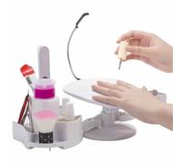 Braccio di unghie, riposo a mano per la tecnologia delle unghie, Supporto per rimovibile pieghevole RESTO, Forniture per salone professionali, cuscinetto per manicure con luce a LED per la vita quoti