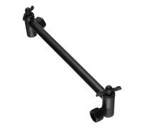 Braccio Doccia a Parete Braccio doccia estensibile con asta di prolunga for soffione, braccio in acciaio for la regolazione dell'altezza(Black movable nut)