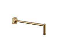Braccio doccia a parete Supporto for soffione doccia con tubo di prolunga da 16 pollici Acciaio inossidabile for accessori da bagno Oro spazzolato Per Bagno(Brushed Gold)