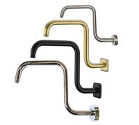 Braccio doccia a pioggia Braccio for spruzzatore da bagno Adattatore for testa Accessorio Tubo di prolunga Doccia a parete Copertura flangia for tubo di uscita acqua Per Bagno(N BRUSHED NICKLE)