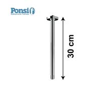 Braccio doccia a soffitto lunghezza 300 mm - Ponsi