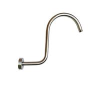 Braccio Doccia Accessori for braccio doccia da bagno, asta di prolunga, ferramenta, soffione a pioggia a parete, supporto for vasca, nero oro spazzolato(33 S Brushed Nickle)