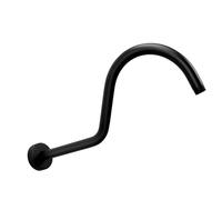 Braccio doccia alto a forma di S, resistente alla ruggine, in acciaio, design per bagno di lusso superiore