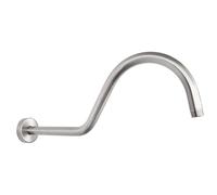 Braccio doccia alto a forma di S, resistente alla ruggine, in acciaio, design per bagno di lusso superiore