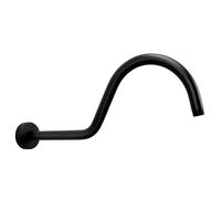 Braccio doccia alto a forma di S, resistente alla ruggine, in acciaio, design per il bagno per una maggiore resistenza alla ruggine