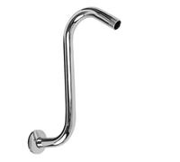 Braccio doccia angolato, prolunga curva for uscita acqua in acciaio inossidabile da 6/8 pollici for soffione doccia, NPT da 1/2 pollice, finitura cromata Per Bagno(8 Inch)