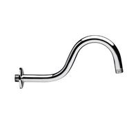 Braccio doccia curvo in ottone pesante cromato cm 29
