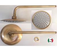 BRACCIO DOCCIA "LUSSO" CON SOFFIONE DIAMETRO Ø 200 MM. BRONZATO - BRONZO