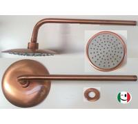 BRACCIO DOCCIA "LUSSO" CON SOFFIONE DIAMETRO Ø 200 MM. RAMATO - RAME