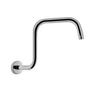 Braccio doccia per doccia rialzata Estensione for soffione doccia a collo d'oca alto da 13 pollici con flange, braccio di estensione for, elegante accessorio for bagno(Silver)