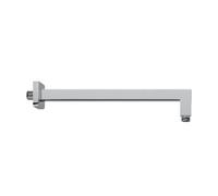 Braccio doccia quadrato minimale in ottone 35 cm attacchi 1/2"M braccio 25x25 mm