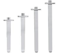 Braccio Doccia Quadrato Spruzzatore Superiore in Acciaio Inossidabile Tubo di Prolunga Tubo di Prolunga per Doccia per Montaggio A Parete Soffione Doccia A Pioggia per Soffitto da Bagno, 25cm