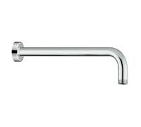 Braccio Doccia tondo Curvo Lungo 35 cm in acciaio Cromo