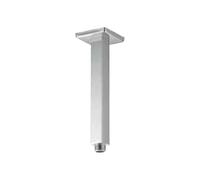 BRACCIO DOCCIA VERTICALE QUADRO IN OTTONE 1/2"" - 20 cm Cromo