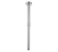 Braccio estensibile per soffione doccia in acciaio inox, regolabile da 35 a 60 cm, per controllo dell'altezza e dell'angolo, installazione senza attrezzi, antiruggine, senza parti in plastica, per