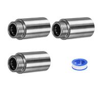 Braccio Estensione Doccia G1/2 in Acciaio Inox 50mm per Set da 4