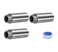 Braccio Estensione Doccia G1/2 in Acciaio Inox 70mm 4pz per Set