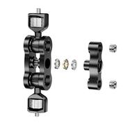 Braccio flessibile del supporto con le doppie teste a sfera 1/4" vite per la macchina fotografica e il video ingranaggio Costruzione di alluminio Lightweight