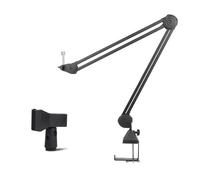 Braccio For Microfono Pieghevole A Basso Profilo, Braccio Di Sospensione Con Carico Massimo Di 2 Kg, Supporto For Microfono Con Braccio Da Tavolo For La Registrazione In Streaming Di Giochi Podcast (